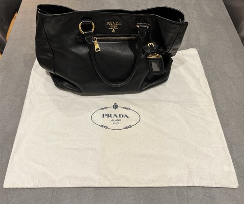 Authentic prada black leather - prada,