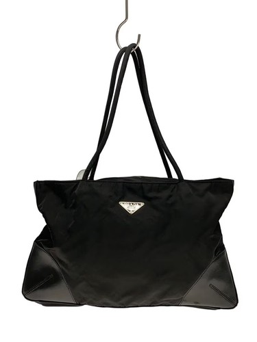 Prada handbag nylon - nylon, black