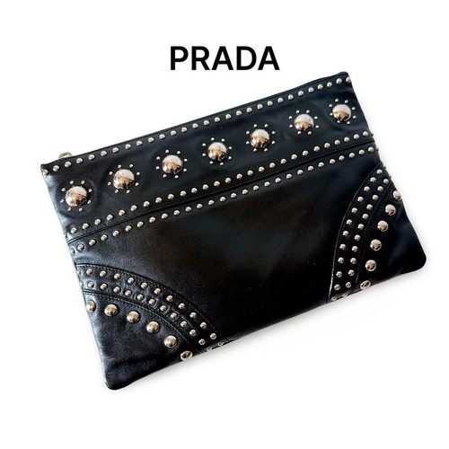 Prada studded soft calf - prada,