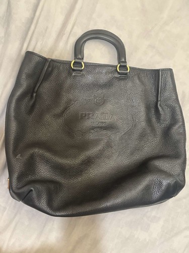 Prada leather tote - prada, handbag