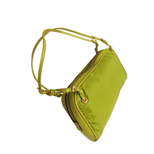 Prada light green gold logo - light,