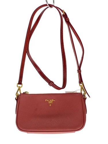 Prada handbag leather pnk - prada,