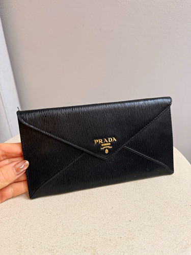 Prada black saffiano leather - prada,