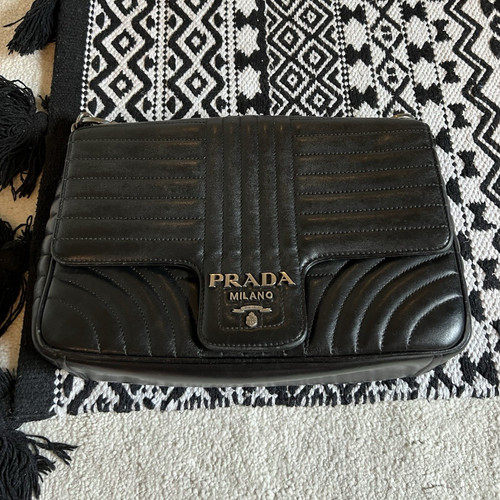 Prada milano black - milano, quilted