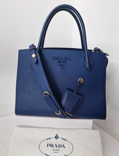 Prada authentic navy - prada, saffiano