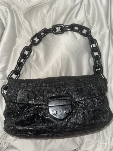 Genuine black chain prada - black,