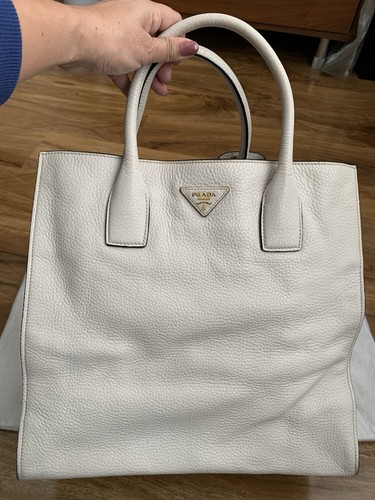 Authentic cream leather prada - leather,
