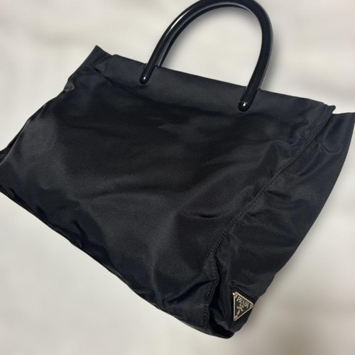 Prada nylon handbag black - handbag,