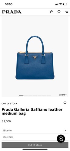 Prada saffiano blue - prada,