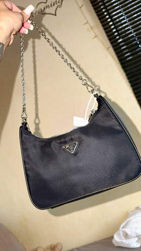 Prada small black nylon - small,