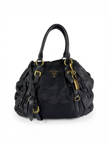 2010s prada tessuto 2way - tessuto, black