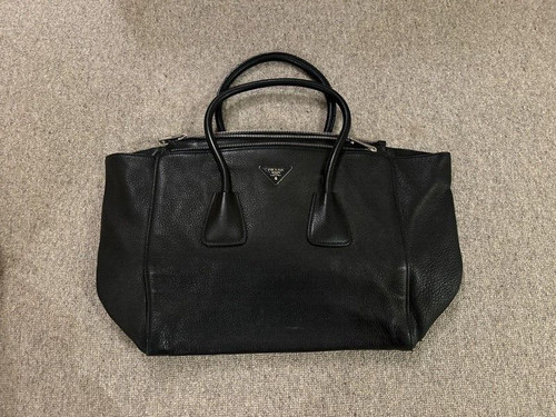 Prada black leather large - leather,,
