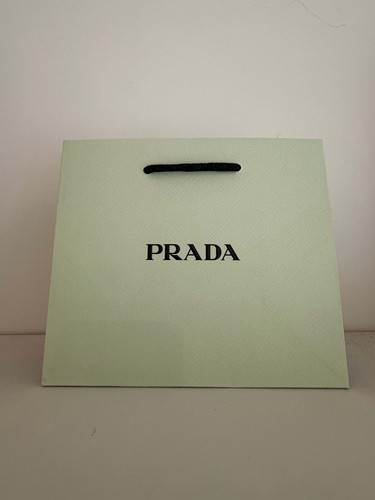 Prada green paper gift bag - green,