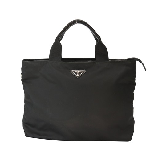 Authentic prada handbag black - handbag,